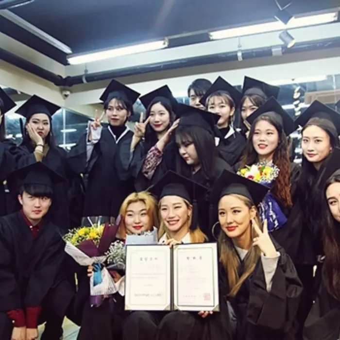 KAC Korea Arts Conservatory graduates at a degree ceremony